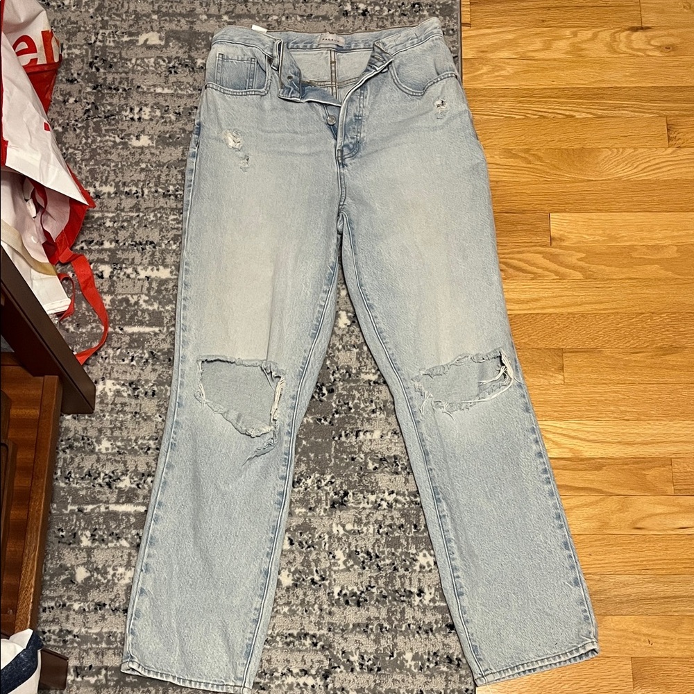PacSun Light Blue Ripped Dad Jeans